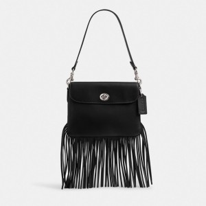 Coach 1964 Fringe Bag Plateadas Negras | COH864818