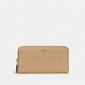 Coach Accordion Zip Wallet Marrones | COH865500