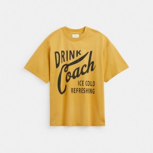 Coach Americana T Shirt Amarillo | COH866927