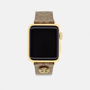 Coach Apple Watch® Strap, 38 Mm, 40 Mm And 41 Mm Marrones | COH866249