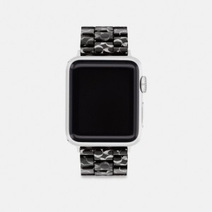 Coach Apple Watch® Strap, 38 Mm, 40 Mm And 41 Mm Negras | COH866250