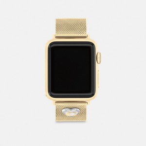 Coach Apple Watch® Strap, 38 Mm, 40 Mm And 41 Mm Doradas | COH866267