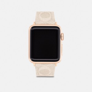 Coach Apple Watch® Strap, 38 Mm And 40 Mm Marrones | COH866252