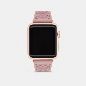 Coach Apple Watch® Strap, 38 Mm And 40 Mm Rosas | COH866270