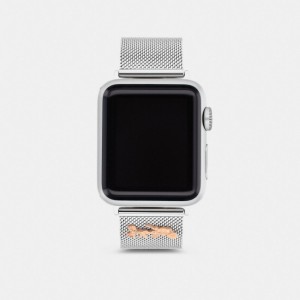 Coach Apple Watch® Strap, 38 Mm And 40 Mm Gris | COH866273