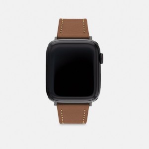 Coach Apple Watch® Strap, 42 Mm And 44 Mm Marrones | COH866967