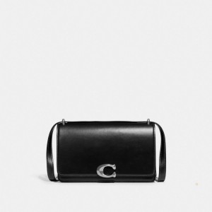 Coach Bandit Shoulder Bag Plateadas Negras | COH864763