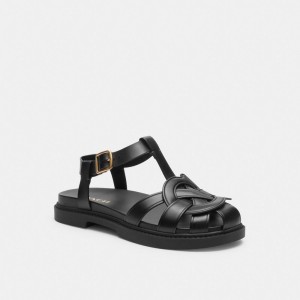 Coach Bella Fisherman Sandal Negras | COH865900