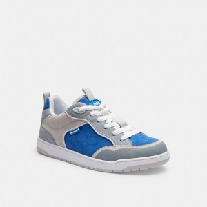 Coach C203 Sneaker In Signature Canvas Azules | COH866802