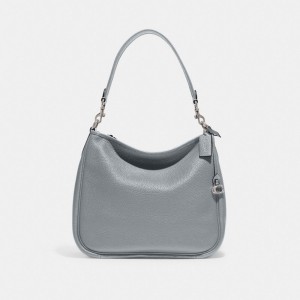 Coach Cary Shoulder Bag Plateadas Gris Azules | COH864733