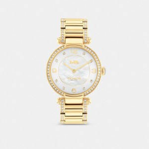 Coach Cary Watch, 34 Mm Doradas | COH866277