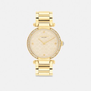 Coach Cary Watch, 34 Mm Doradas | COH866280