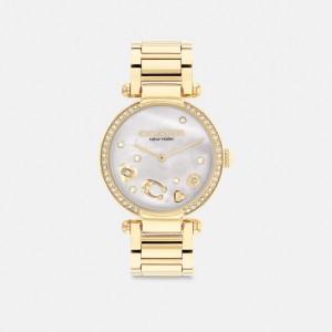 Coach Cary Watch, 34 Mm Doradas | COH866282