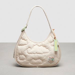 Coach Coachtopia Loop Ergo Bag With Cloud Quilting Beige | COH864873