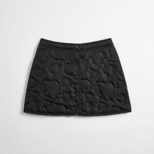 Coach Coachtopia Loop Quilted Heart Mini Skirt Negras | COH866024