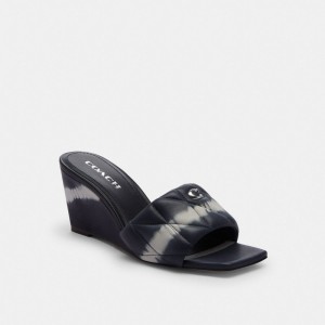 Coach Emma Wedge With Tie Dye Azul Marino | COH865906