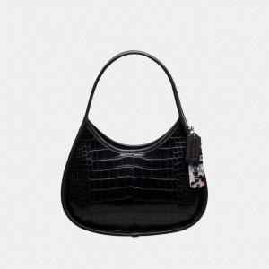 Coach Ergo Bag In Croc Embossed Coachtopia Leather Negras | COH864972