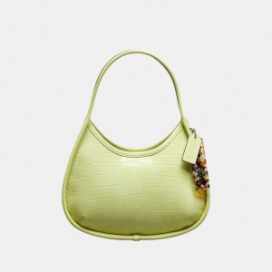 Coach Ergo Bag In Croc Embossed Coachtopia Leather Verde | COH864782