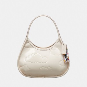 Coach Ergo In Crinkled Patent Coachtopia Leather: Embossed Cloud Print Beige | COH864911