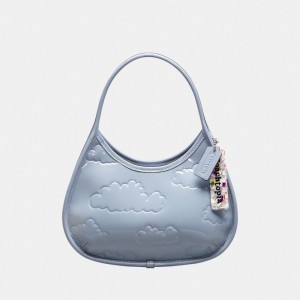 Coach Ergo In Crinkled Patent Coachtopia Leather: Embossed Cloud Print Azules | COH864814