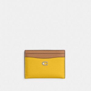 Coach Essential Card Case In Colorblock Plateadas Multicolor | COH865610