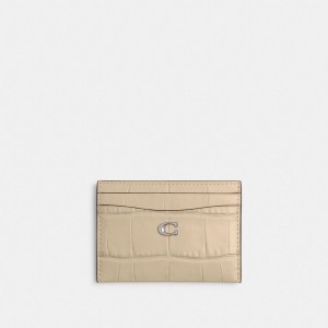 Coach Essential Card Case Plateadas Blancas | COH865547