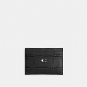 Coach Essential Card Case Plateadas Negras | COH865611