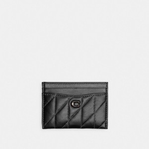 Coach Essential Card Case With Pillow Quilting Azules Gris Negras | COH865568