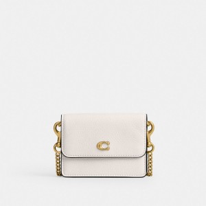 Coach Essential Half Flap Card Case Blancas | COH865579