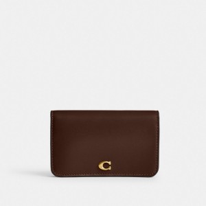 Coach Essential Slim Card Case Chocolate | COH865653