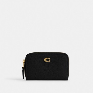 Coach Essential Small Zip Around Card Case Negras | COH865554