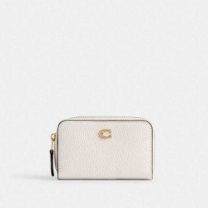 Coach Essential Small Zip Around Card Case Blancas | COH865699