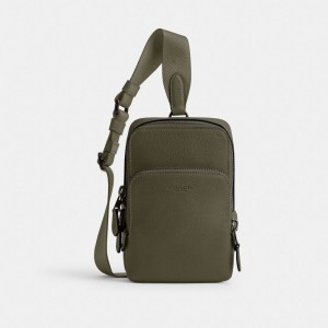 Coach Gotham Sling Pack 13 Verde | COH866484