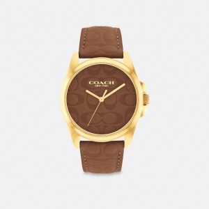 Coach Greyson Watch, 36 Mm Marrones | COH866294