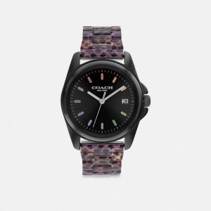 Coach Greyson Watch, 36 Mm Negras | COH866292