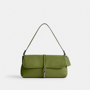 Coach Hamptons Bag Plateadas Verde Claro | COH864729