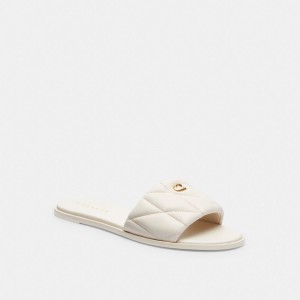 Coach Holly Sandal With Quilting Blancas | COH865893