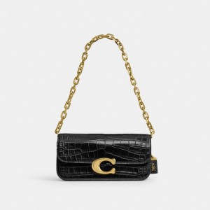 Coach Idol Bag 23 In Alligator Negras | COH864880