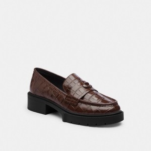 Coach Leah Loafer Chocolate | COH865800