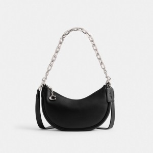 Coach Mira Shoulder Bag Plateadas Negras | COH864857