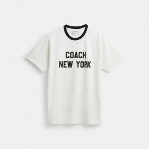 Coach New York T Shirt Blancas | COH866922