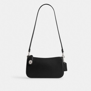 Coach Penn Shoulder Bag Plateadas Negras | COH864942