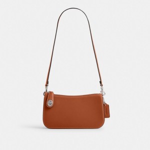 Coach Penn Shoulder Bag Plateadas | COH864825