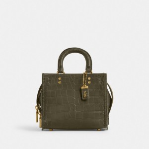 Coach Rogue 20 In Alligator Verde Oliva | COH865137