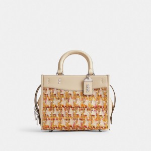 Coach Rogue Bag 25 In Tweed Plateadas Multicolor | COH864966