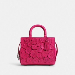 Coach Rogue Bag 25 With Tea Rose Plateadas | COH865180