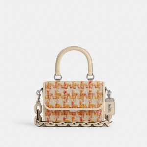 Coach Rogue Top Handle Bag In Tweed Plateadas Multicolor | COH865169