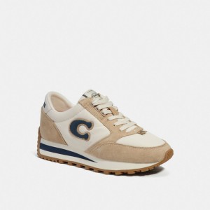 Coach Runner Sneaker White/Beige | COH866798