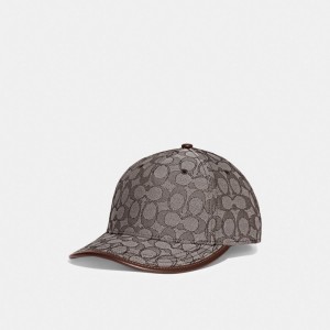 Coach Signature Jacquard Baseball Hat Verde Menta | COH867032