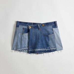 Coach Skirt In Repurposed Denim Azules | COH866020